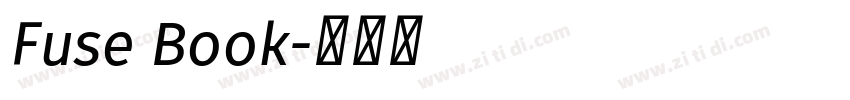 Fuse Book字体转换